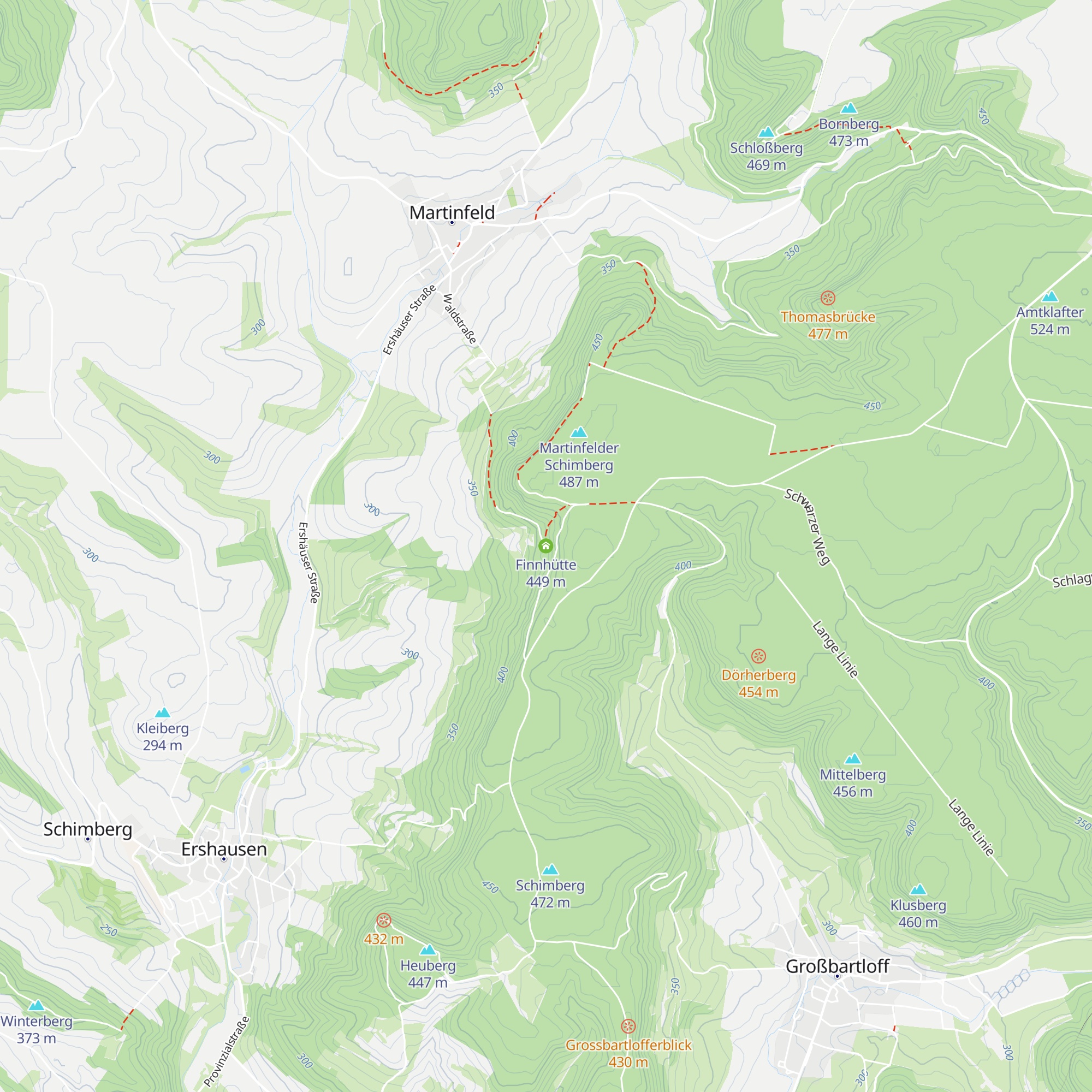 Finnhütte map