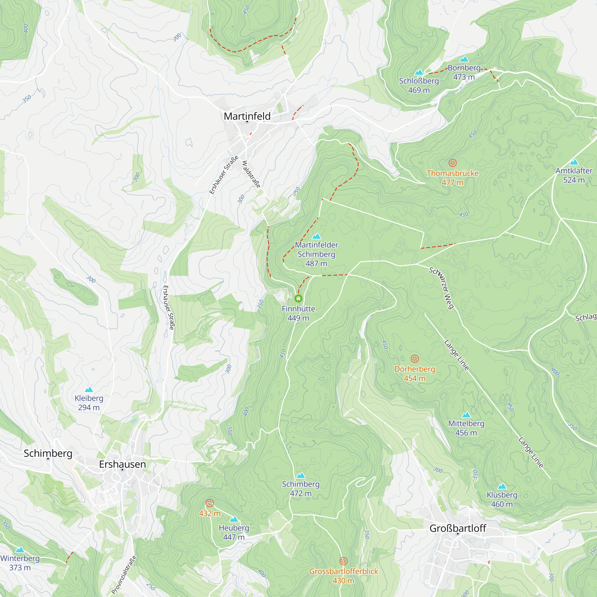 Finnhütte map