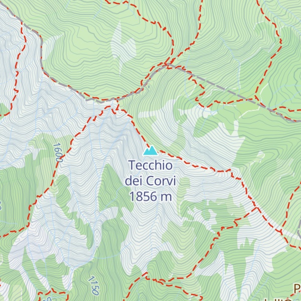 Map of Tecchio dei Corvi