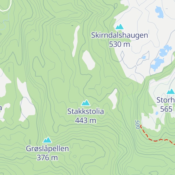 Map of Rundthaug