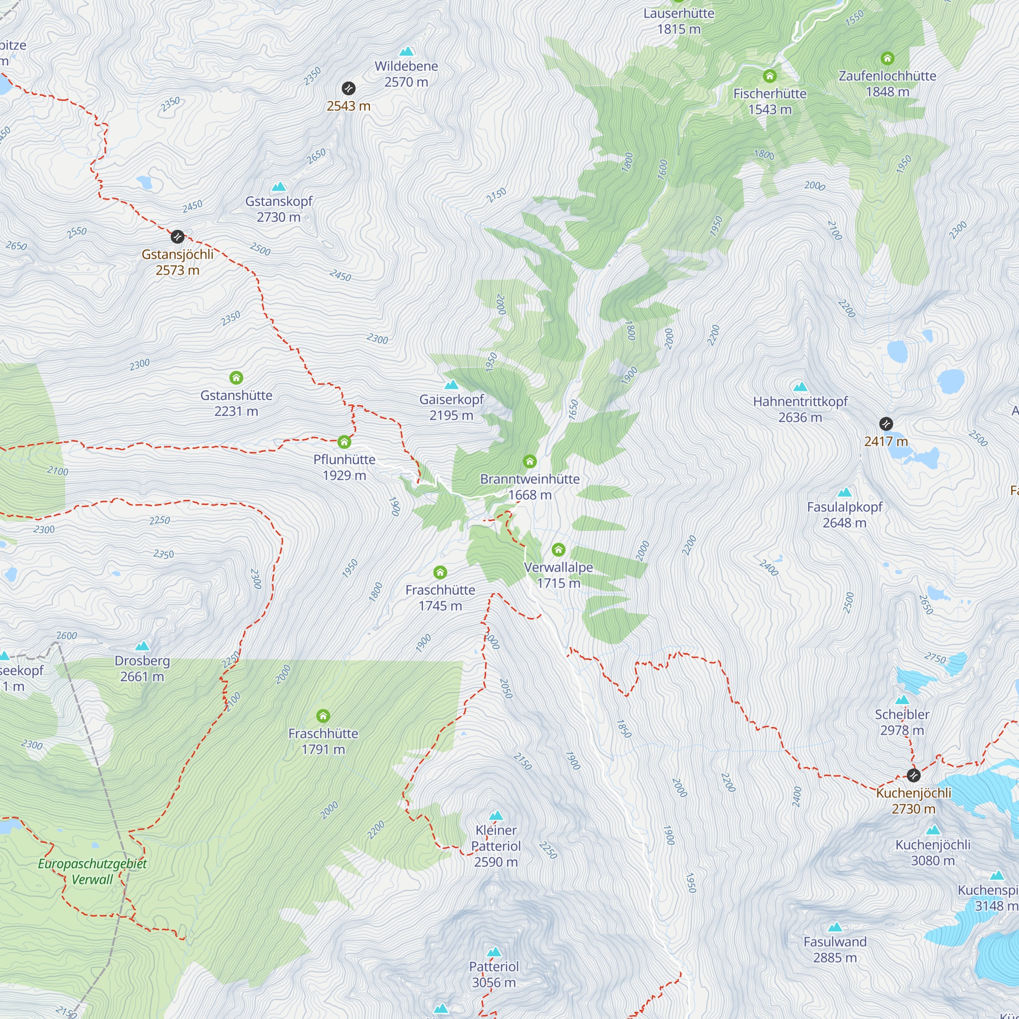 Konstanzer Hütte map