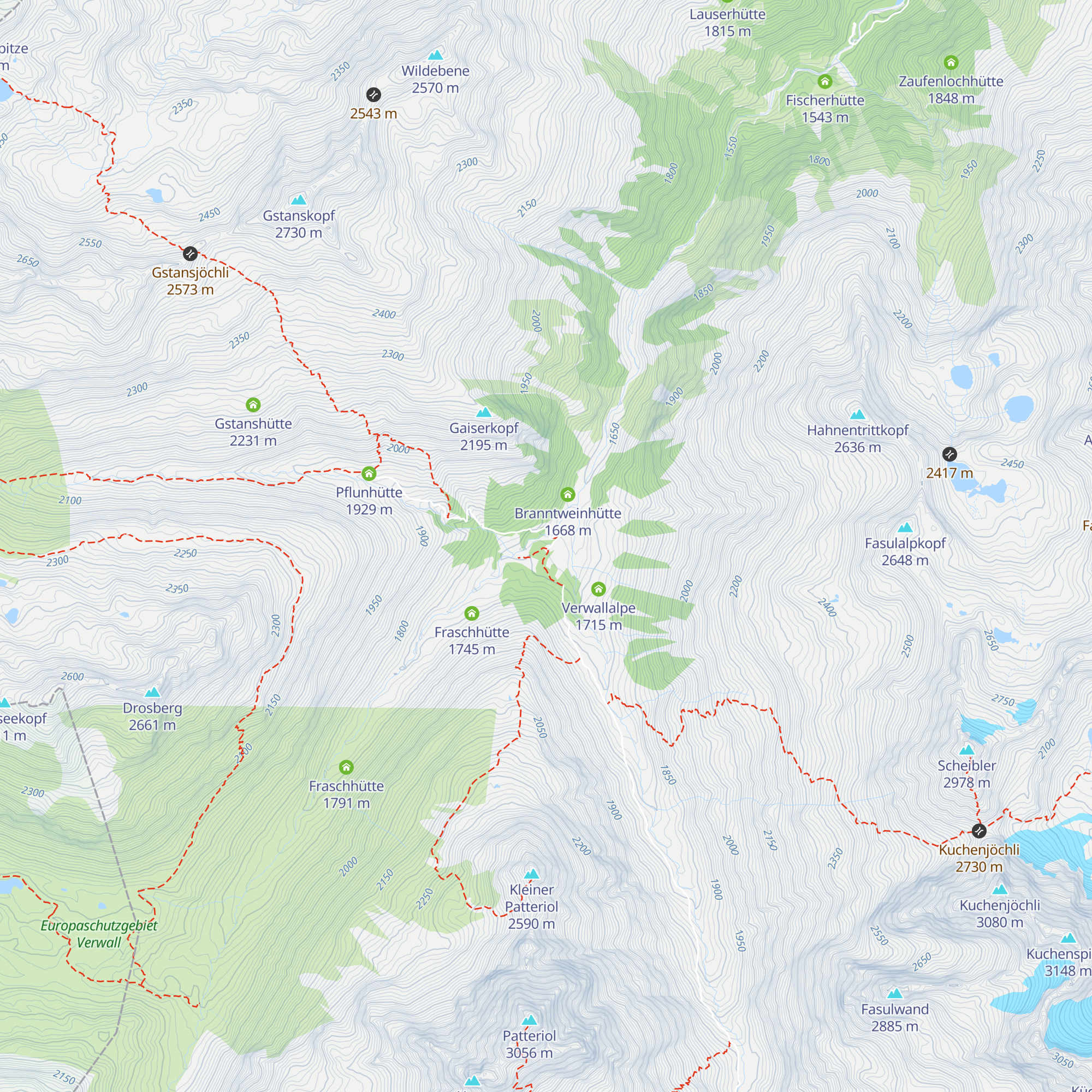 Konstanzer Hütte map