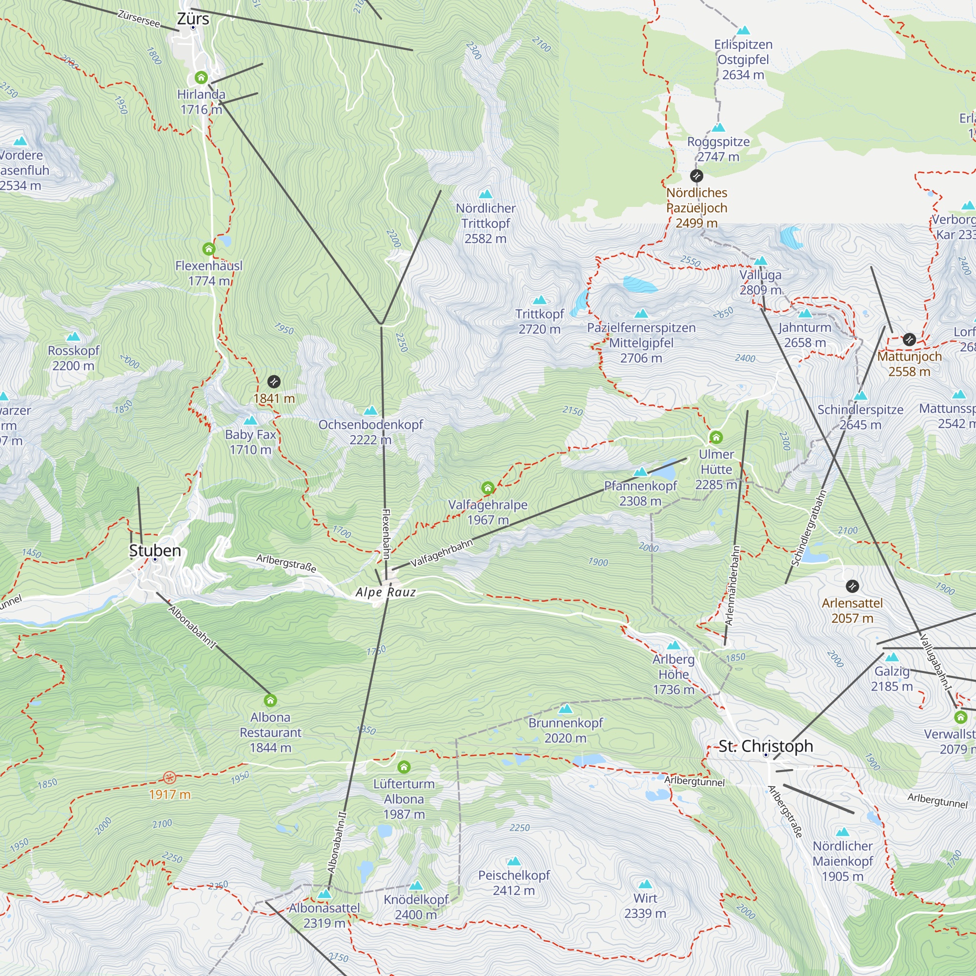 Valfagehralpe map