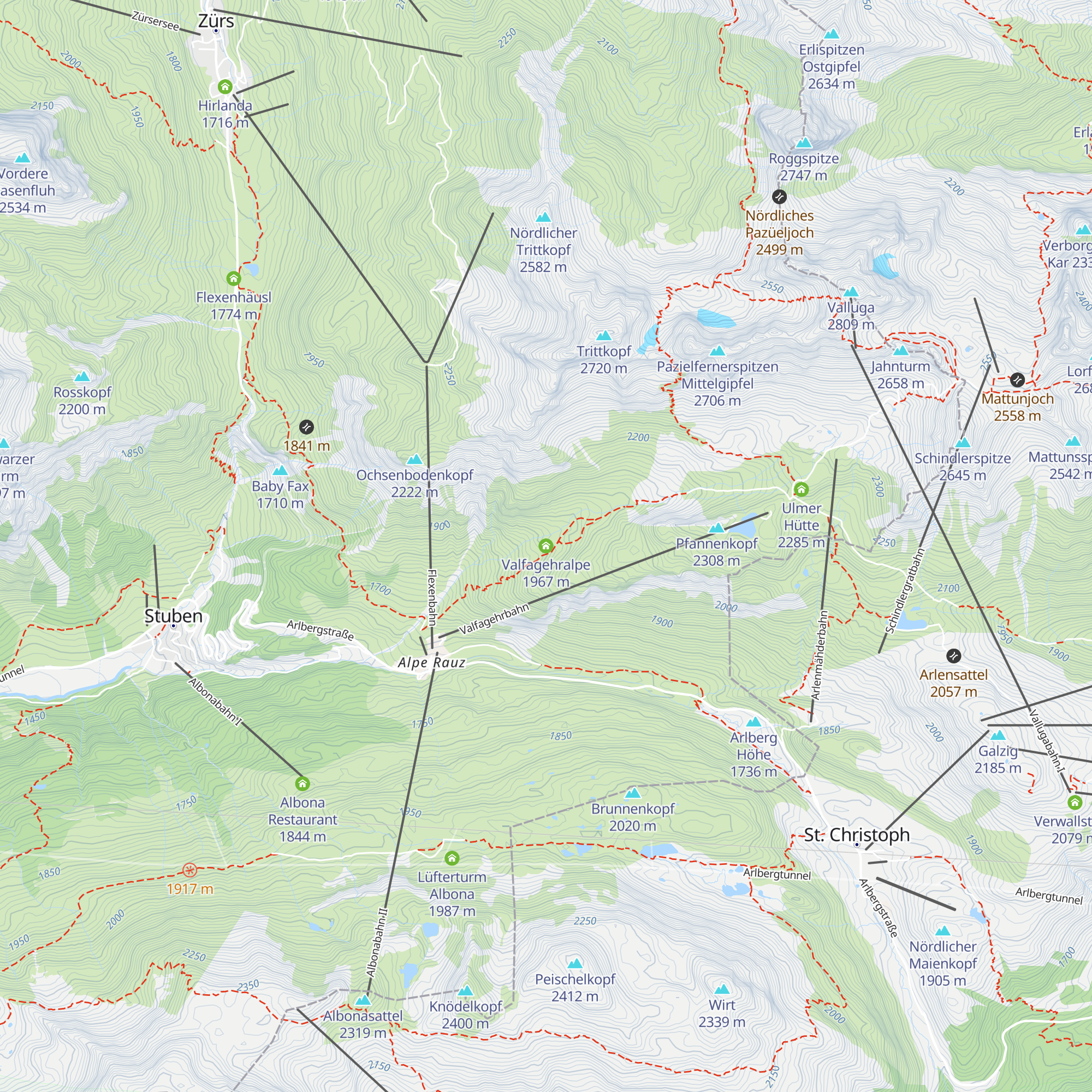 Valfagehralpe map
