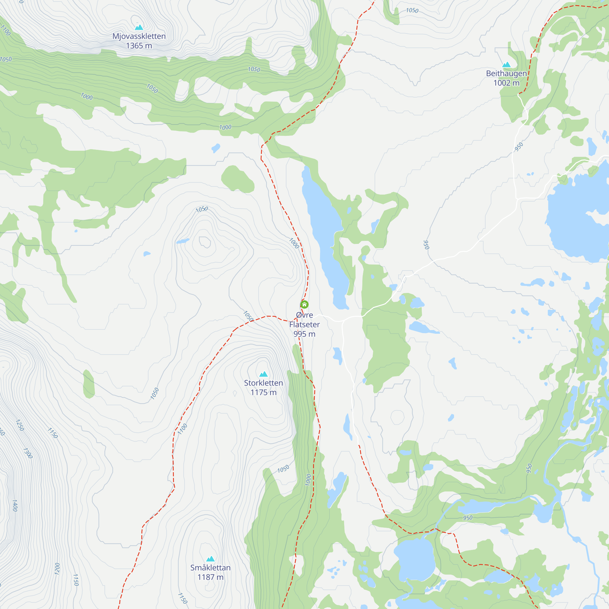 Øvre Flatseter map