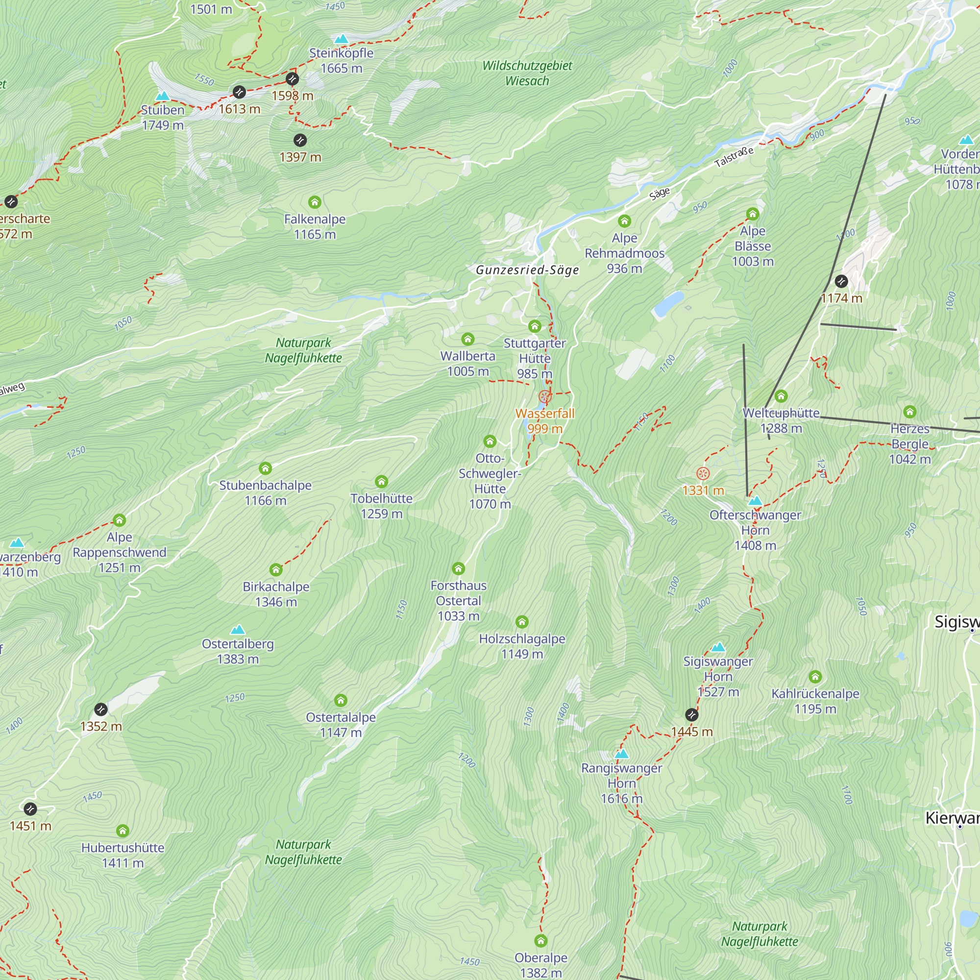 Schwandalpe map