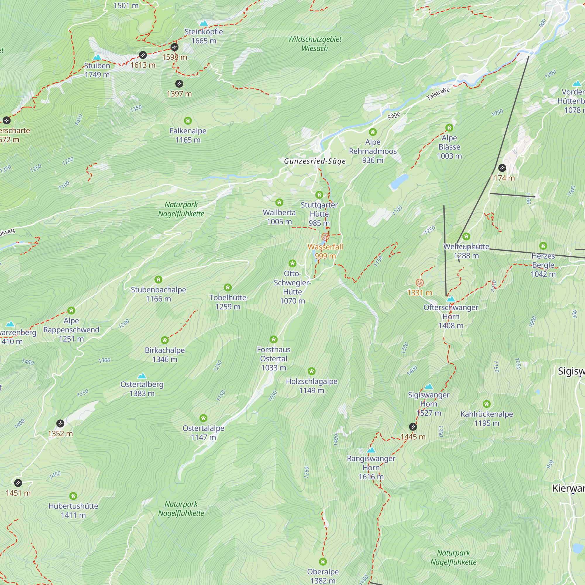 Schwandalpe map