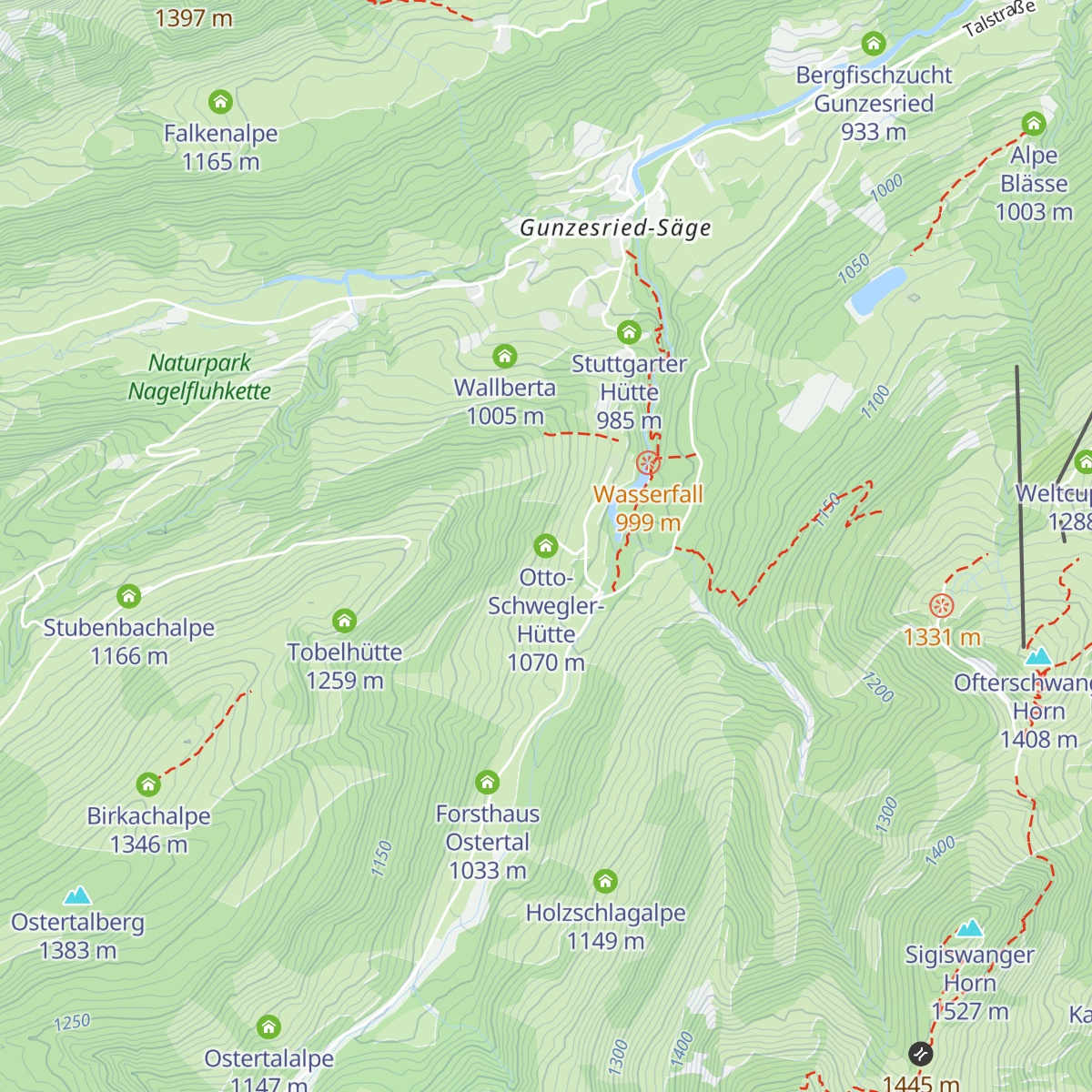 Otto-Schwegler-Hütte map