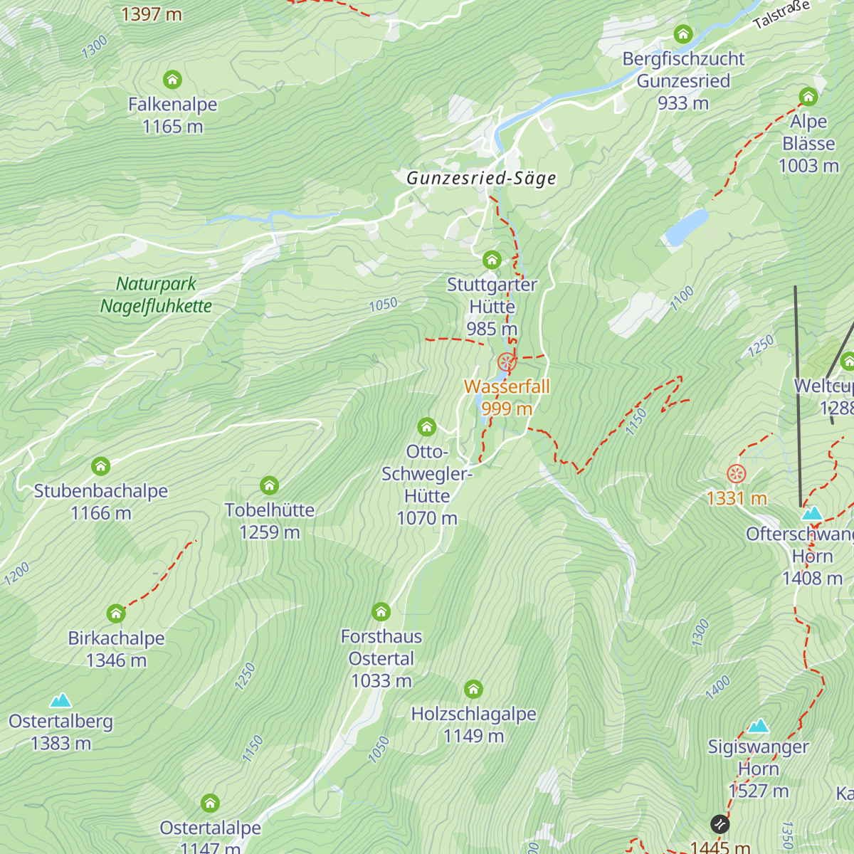 Otto-Schwegler-Hütte map