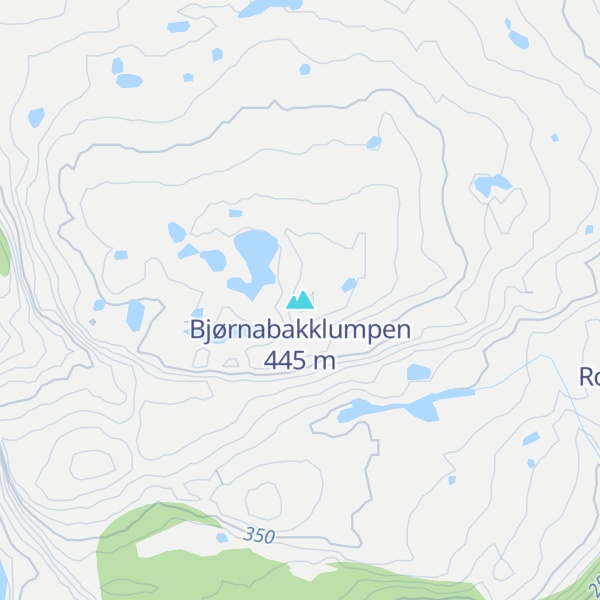 Map of Bjørnabakklumpen