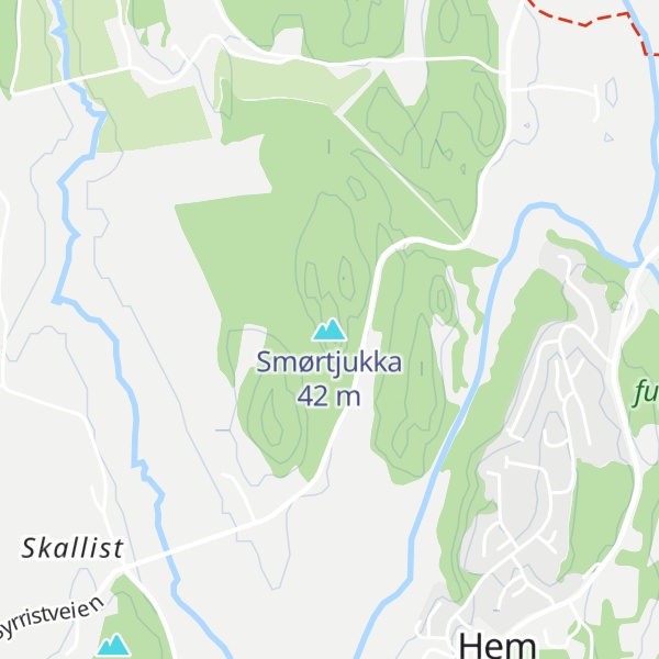 Map of Smørtjukka