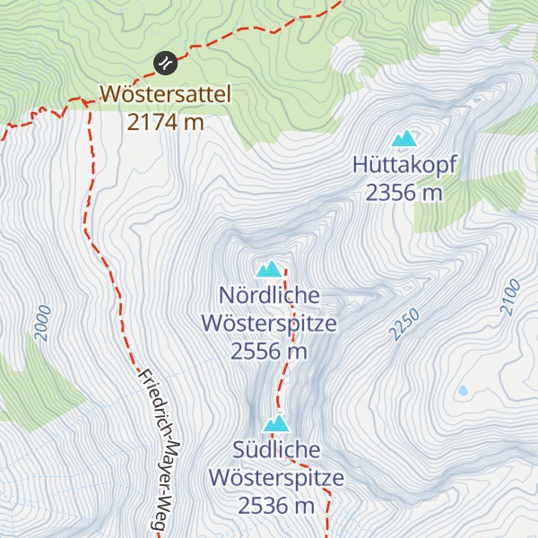 Map of Nördliche Wösterspitze