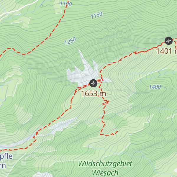 Map of Steineberg Vorgipfel