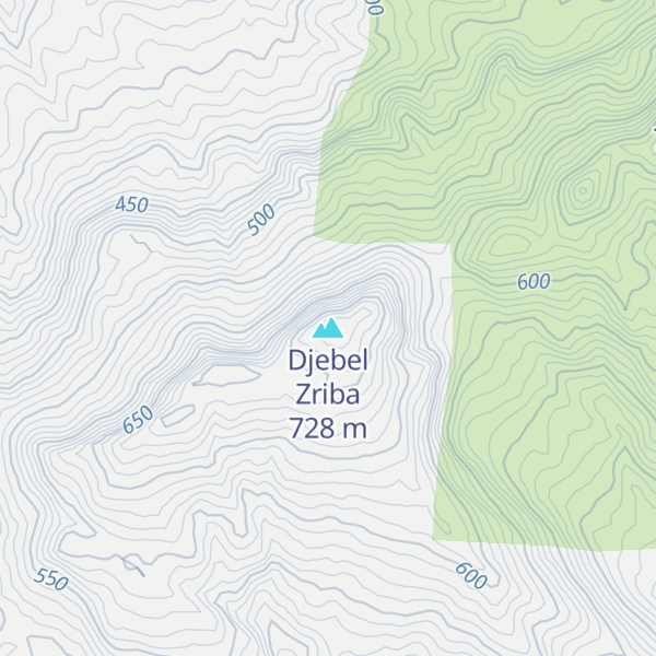 Map of Djebel Zriba