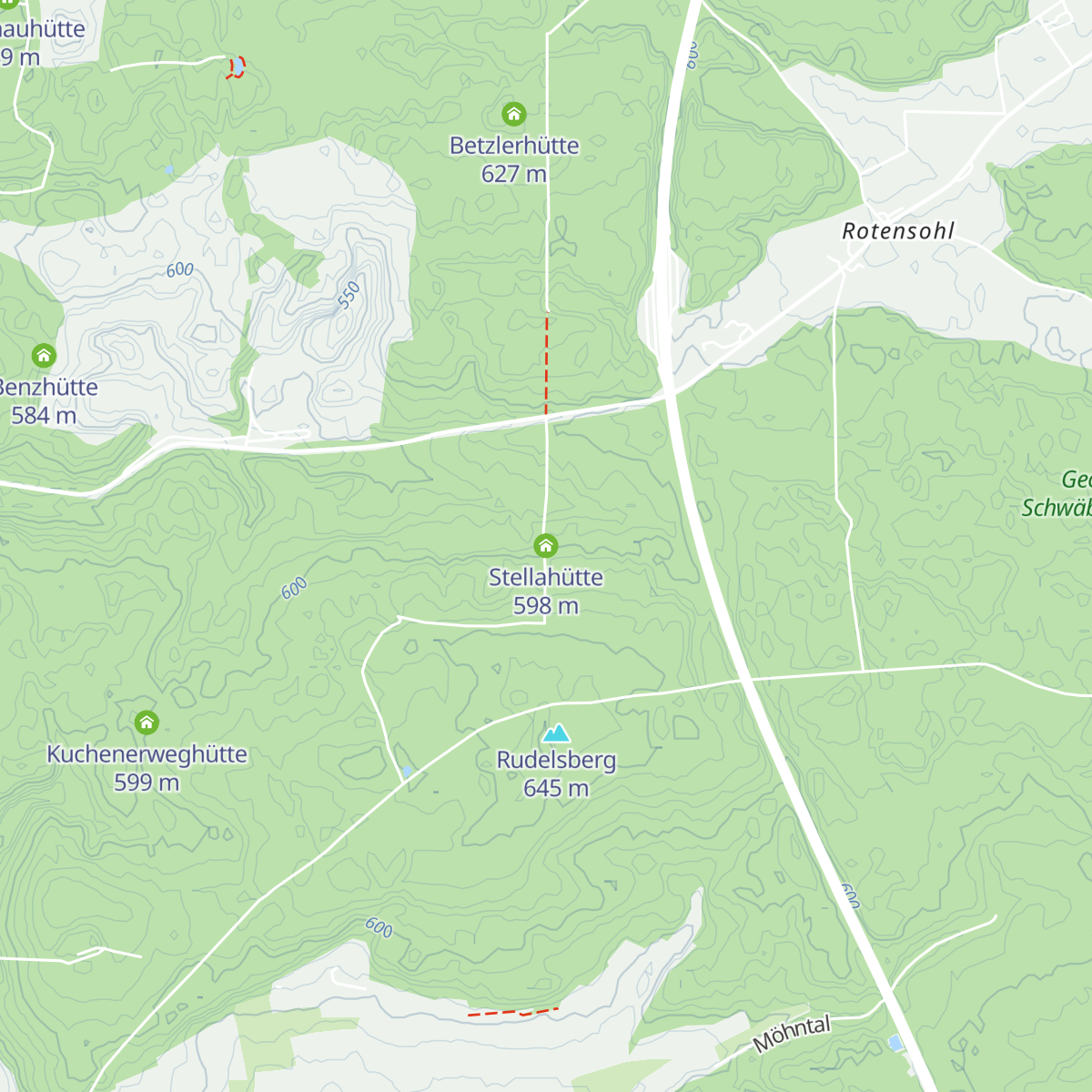Stellahütte map