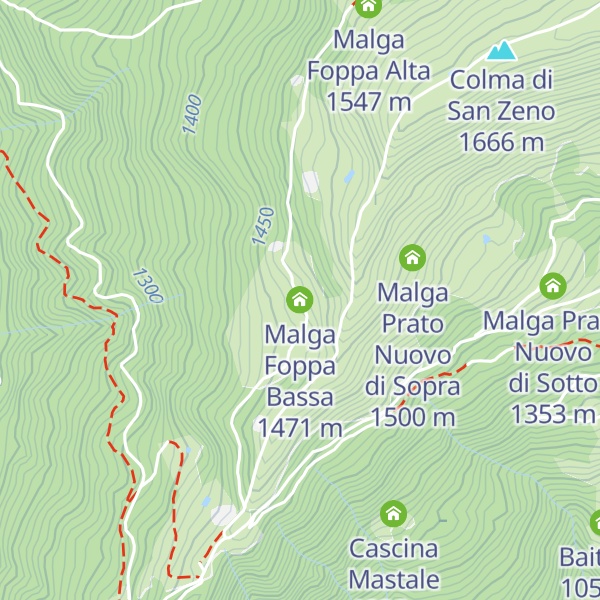 Map of Malga Foppa Bassa