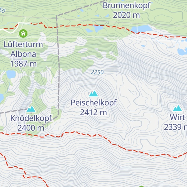 Map of Peischelkopf