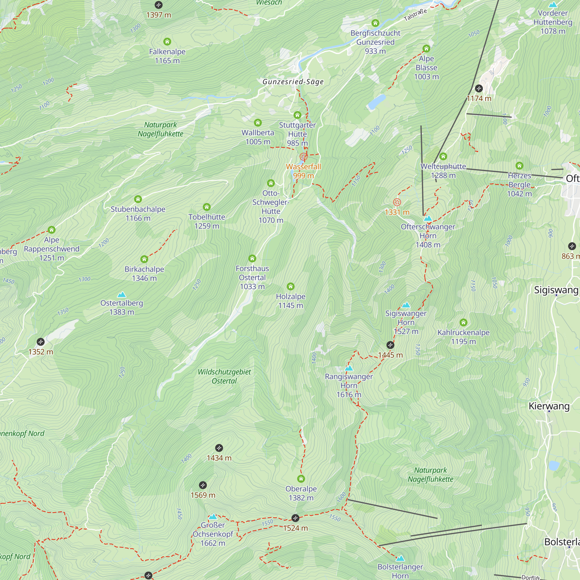 Holzschlagalpe map