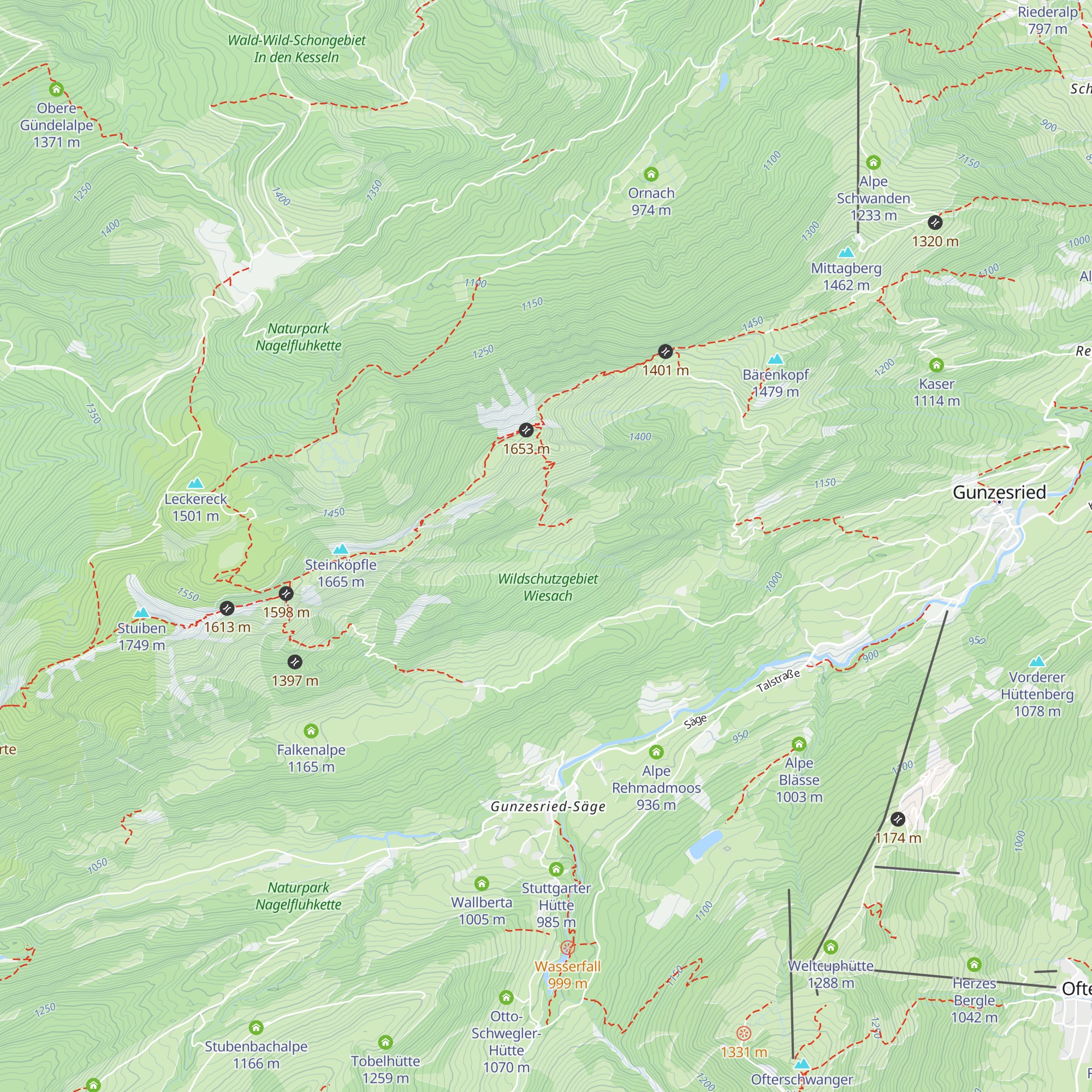 Unterkirchealpe map