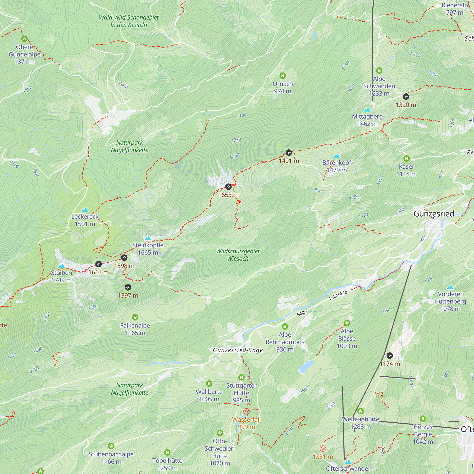 Unterkirchealpe map
