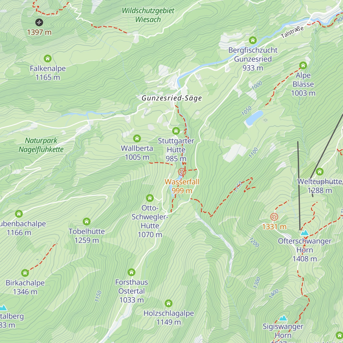 Buhlsalpe map