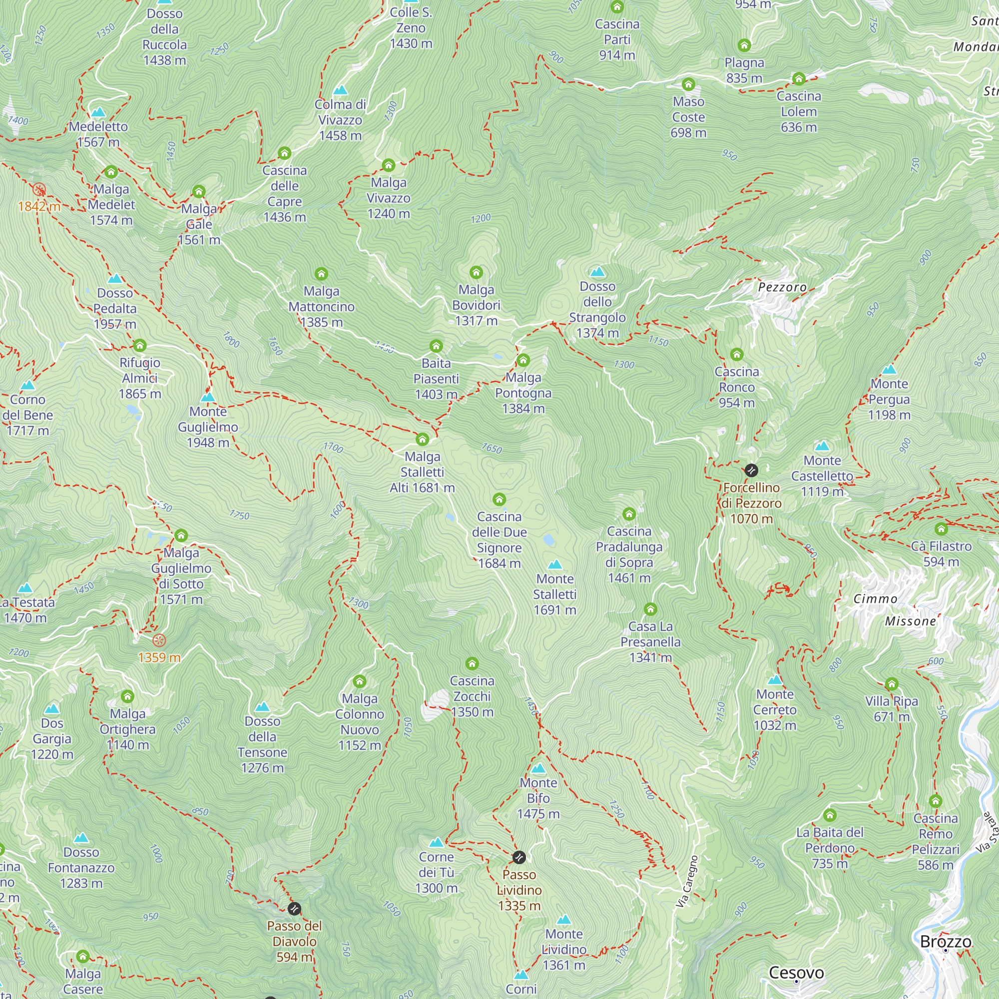Cascina delle Due Signore map