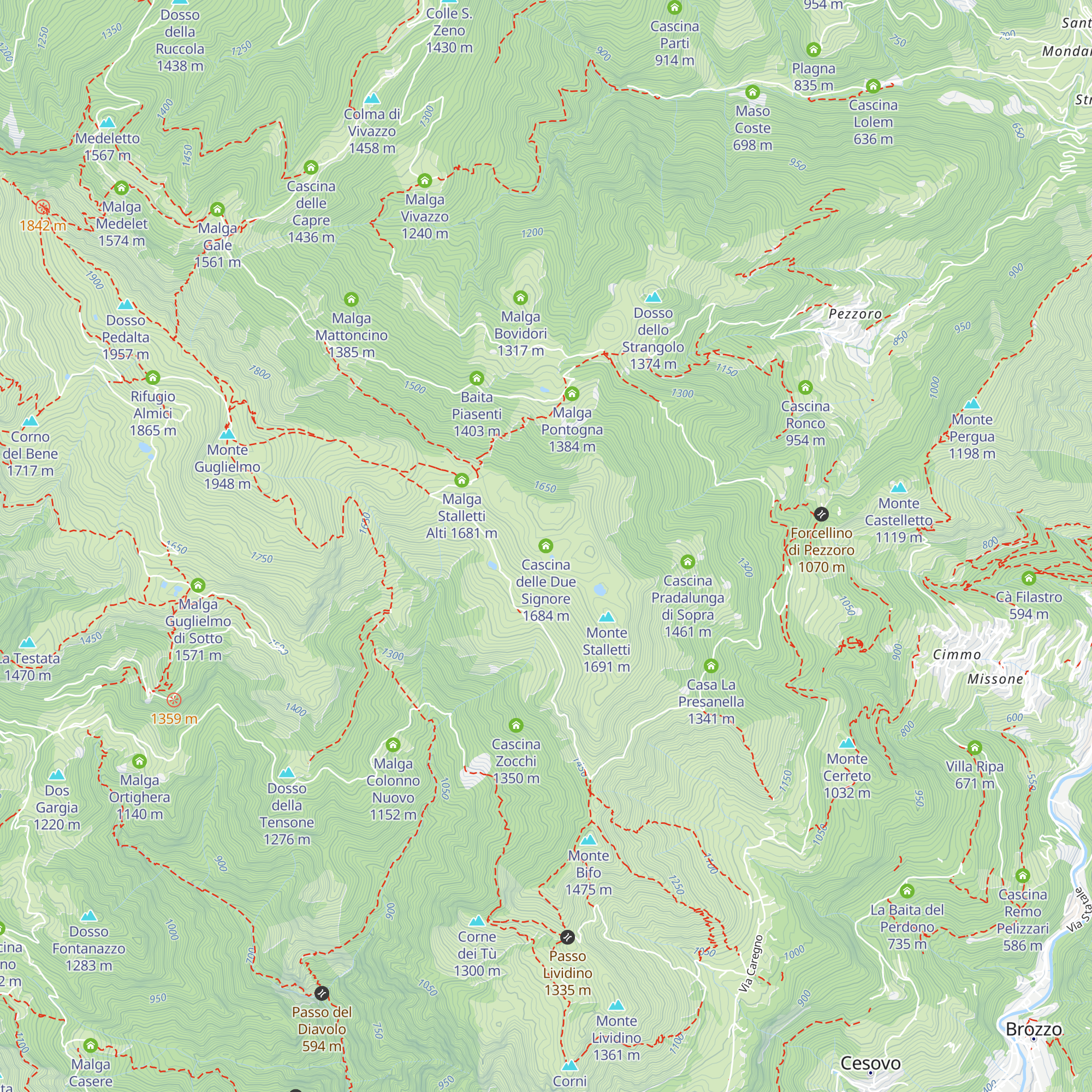 Cascina delle Due Signore map