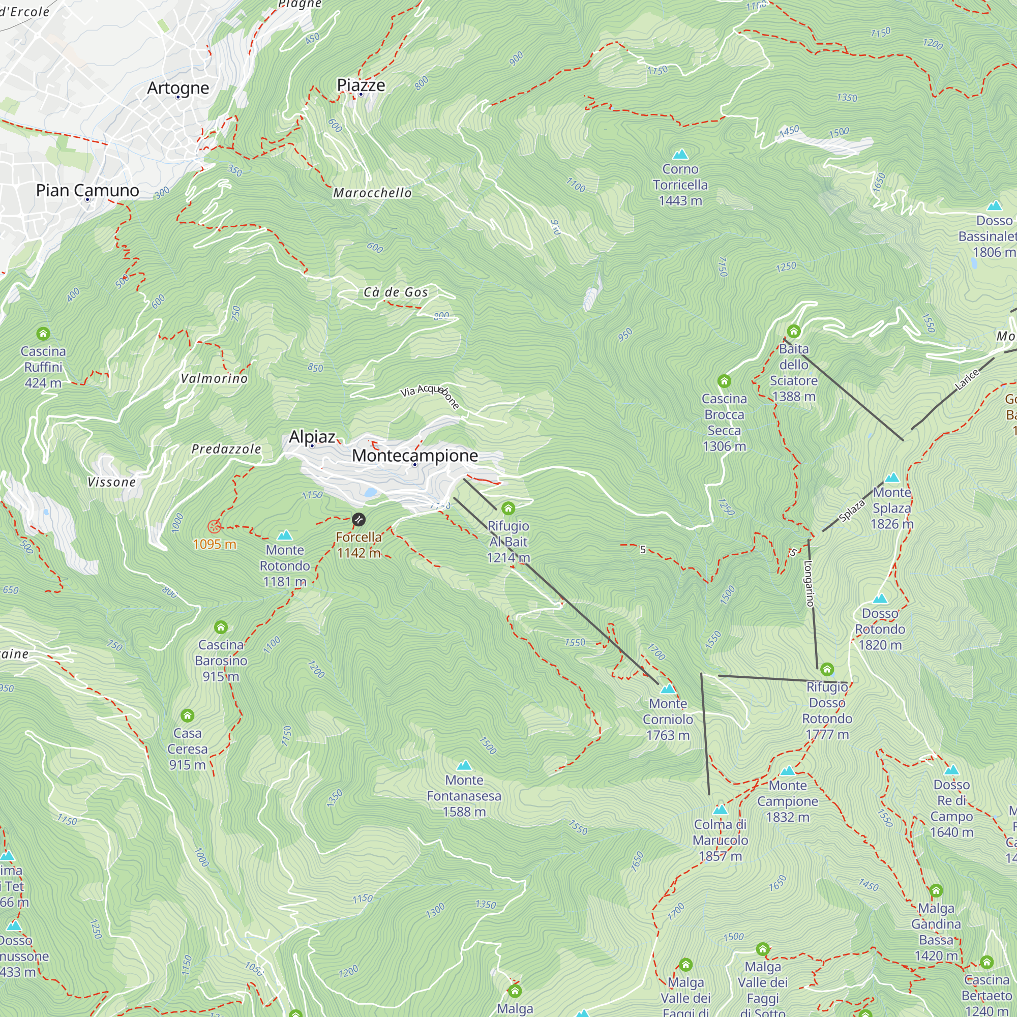 Rifugio Al Bait map