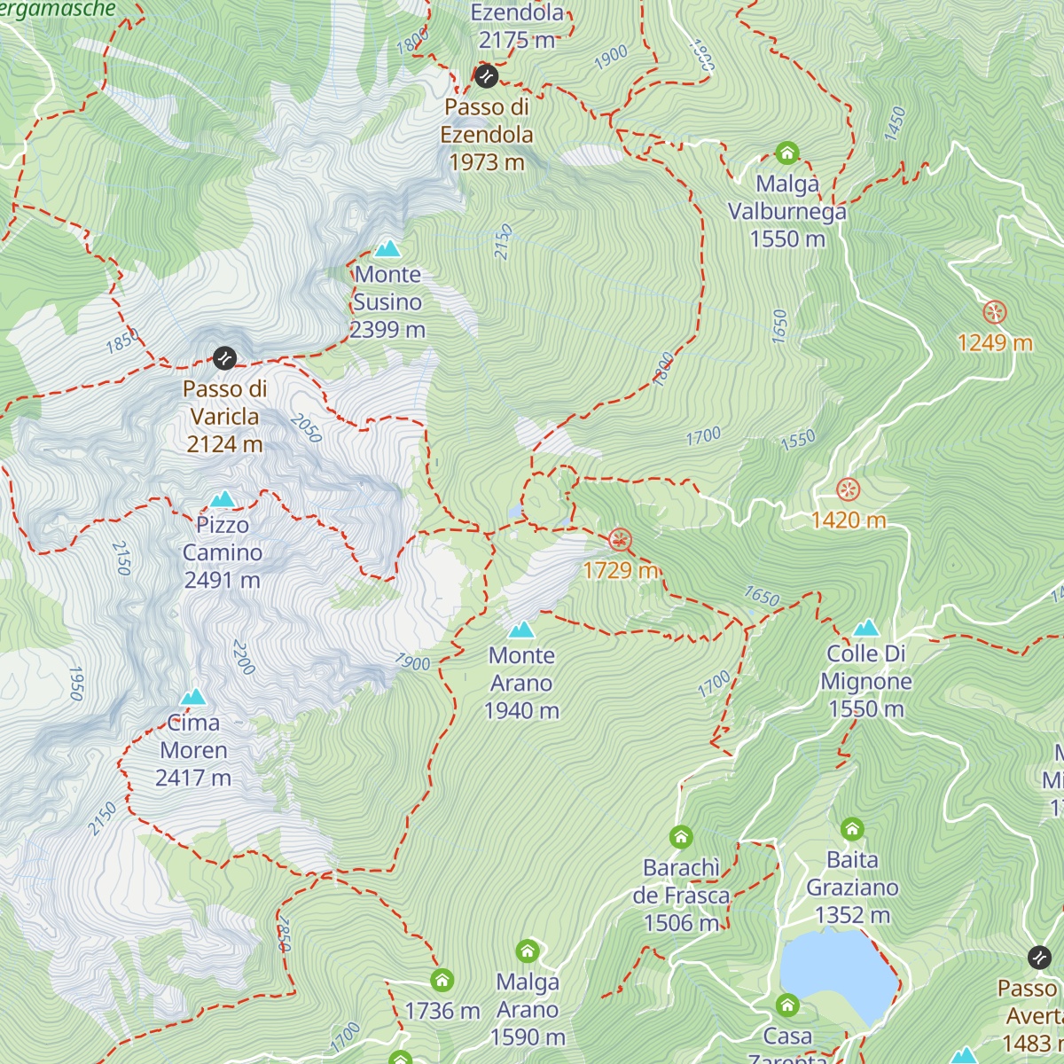 Rifugio Gualtiero Laeng map