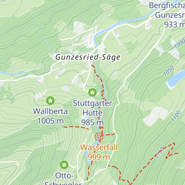 Map of Stuttgarter Hütte