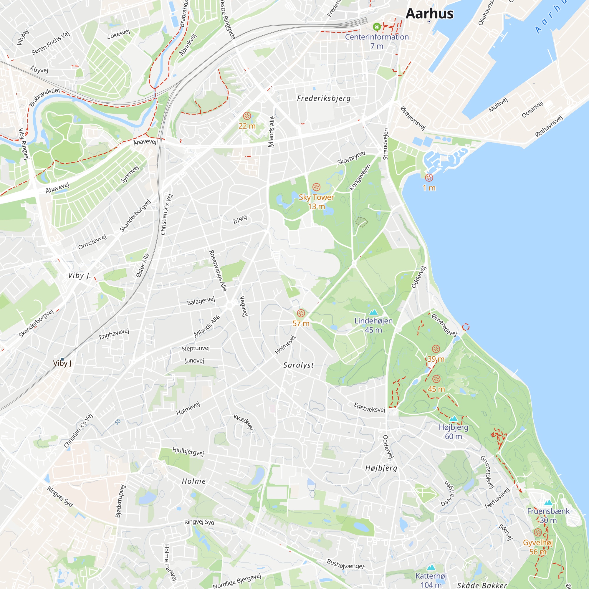 Sciencehytterne map