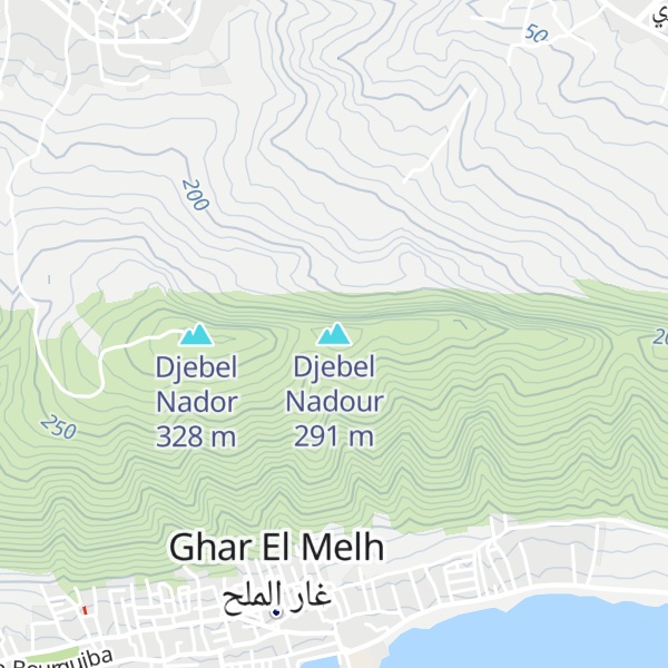 Map of Djebel Nadour