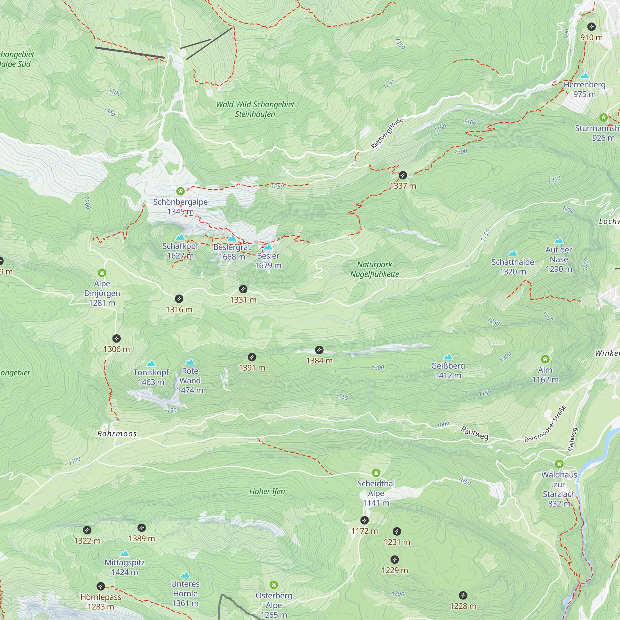 Untere Gundalpe map
