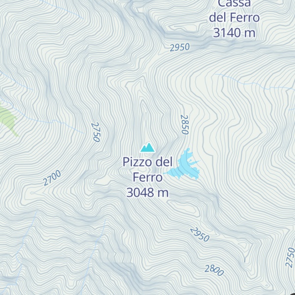 Map of Pizzo del Ferro