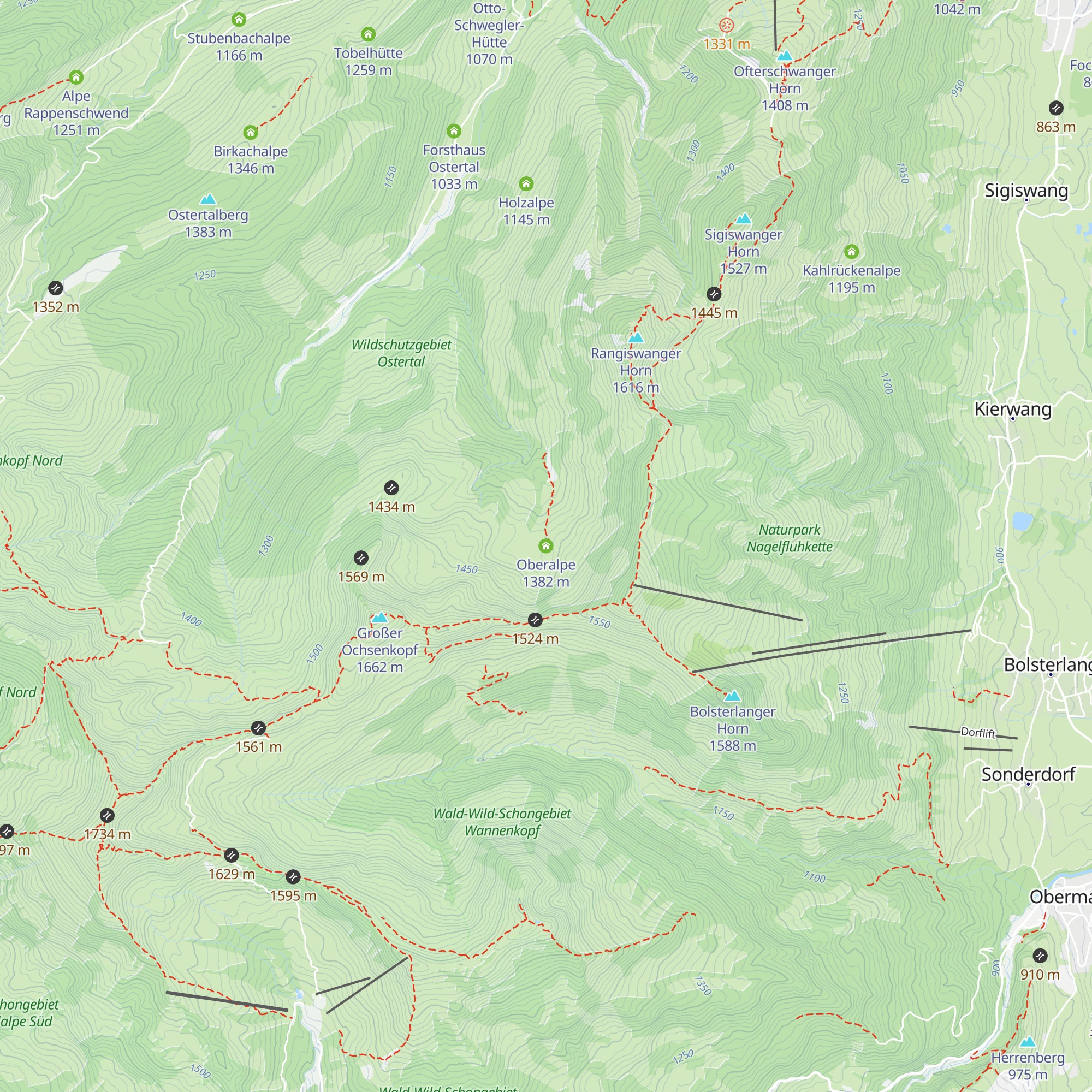 Oberalpe map