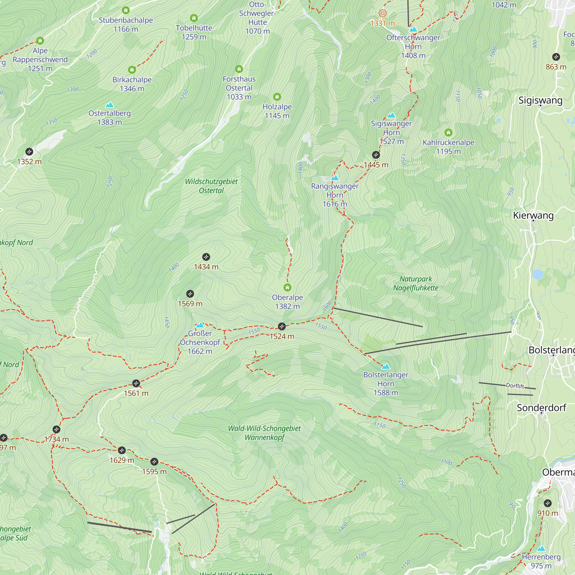 Oberalpe map