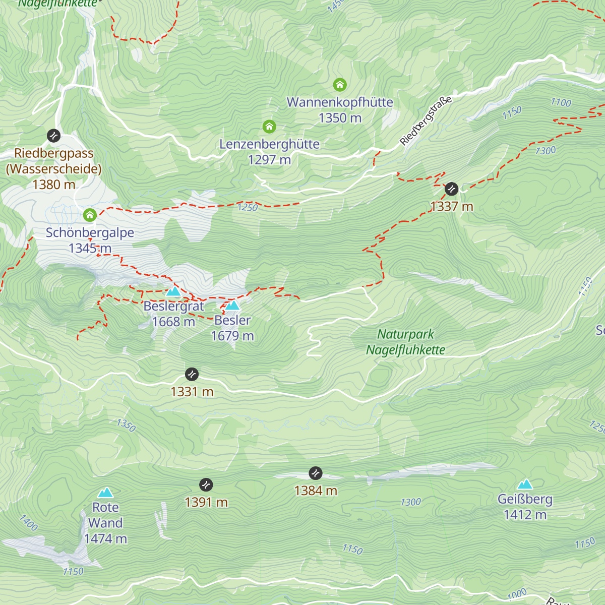 Obere Gundalpe map