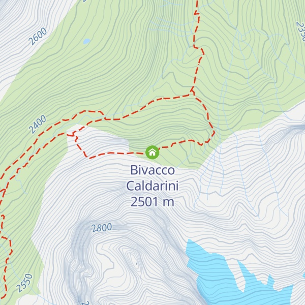Map of Bivacco Caldarini