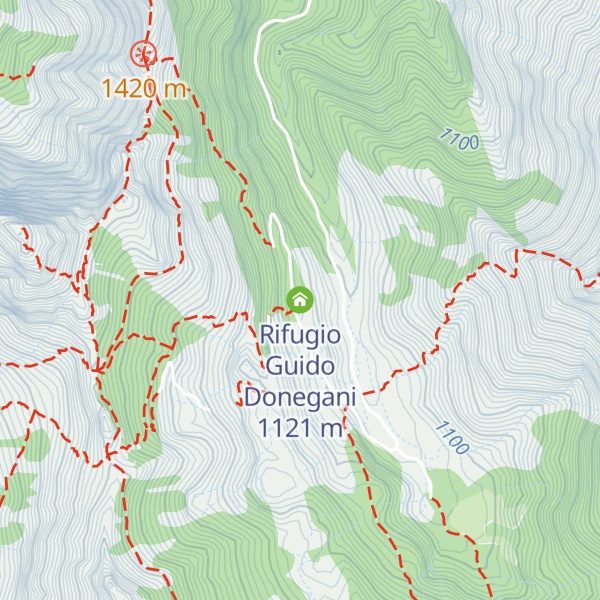 Map of Rifugio Guido Donegani