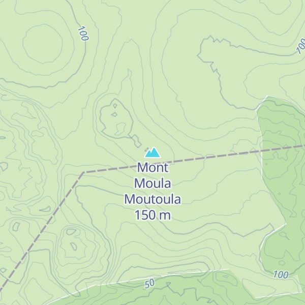 Map of Mont Moula Moutoula
