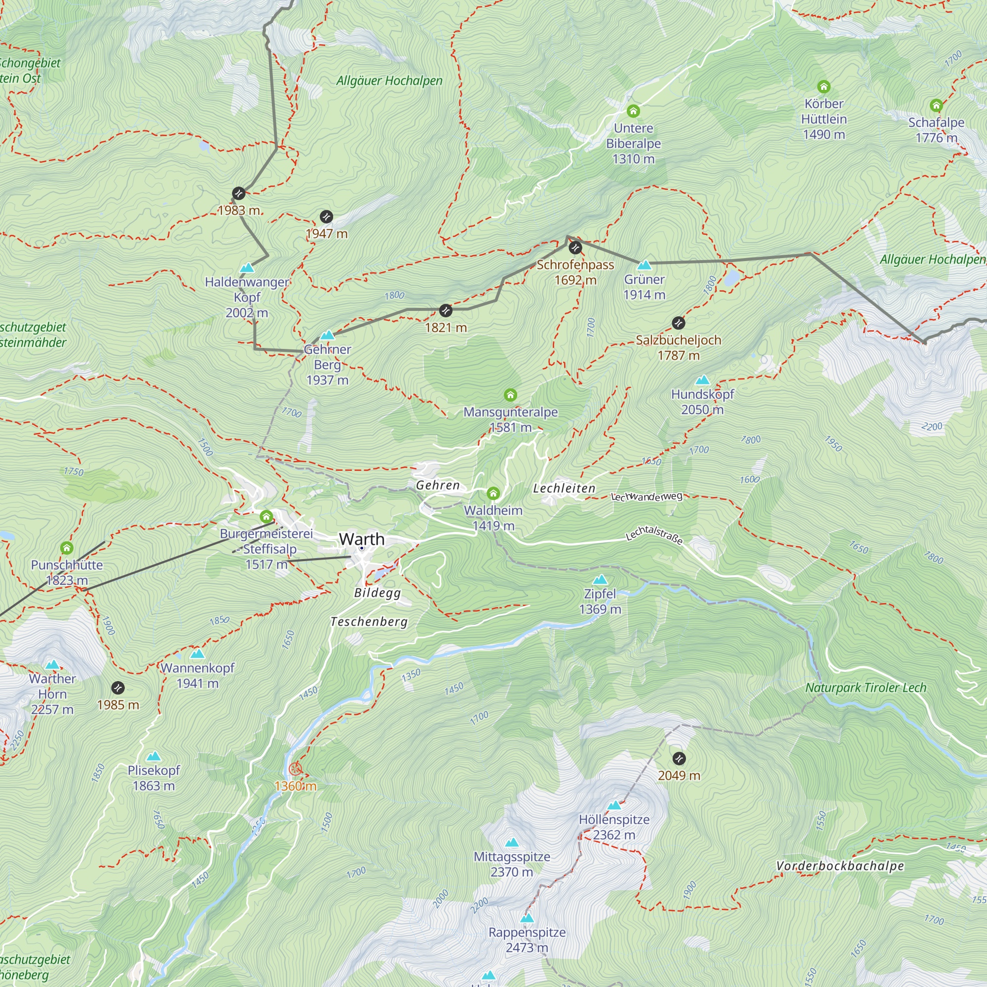 Waldheim map