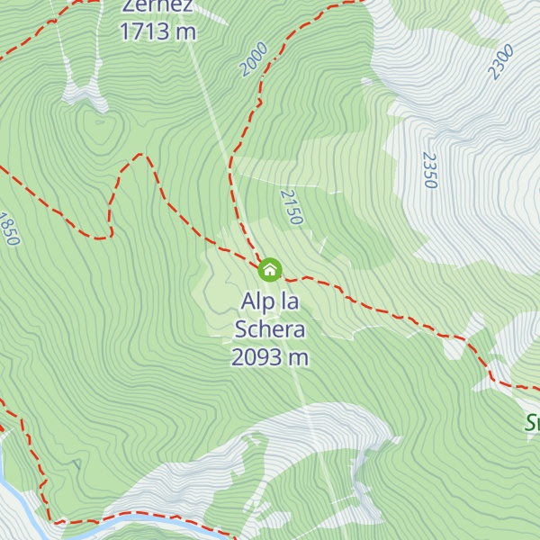 Map of Alp la Schera