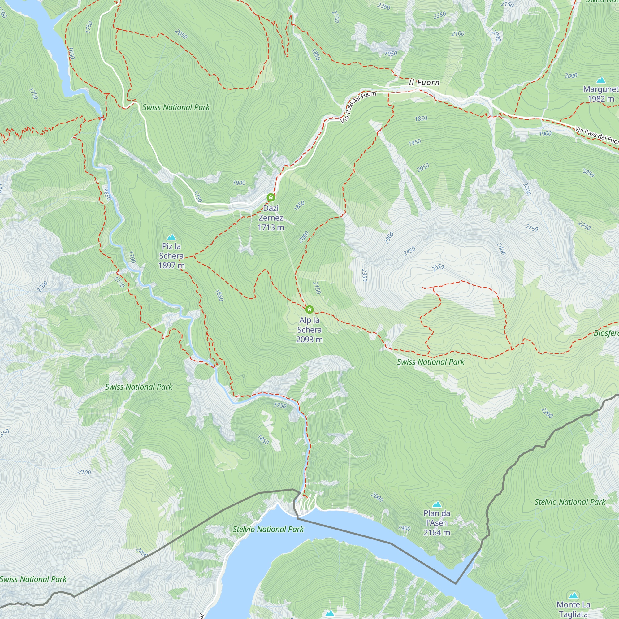 Alp la Schera map