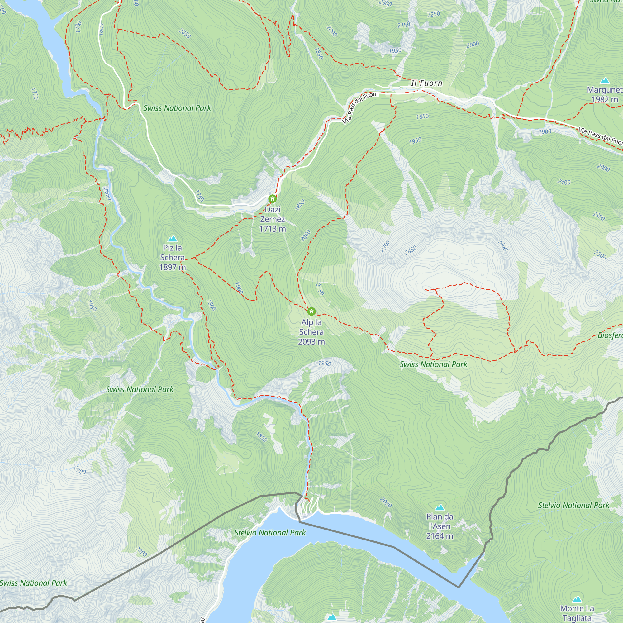 Alp la Schera map