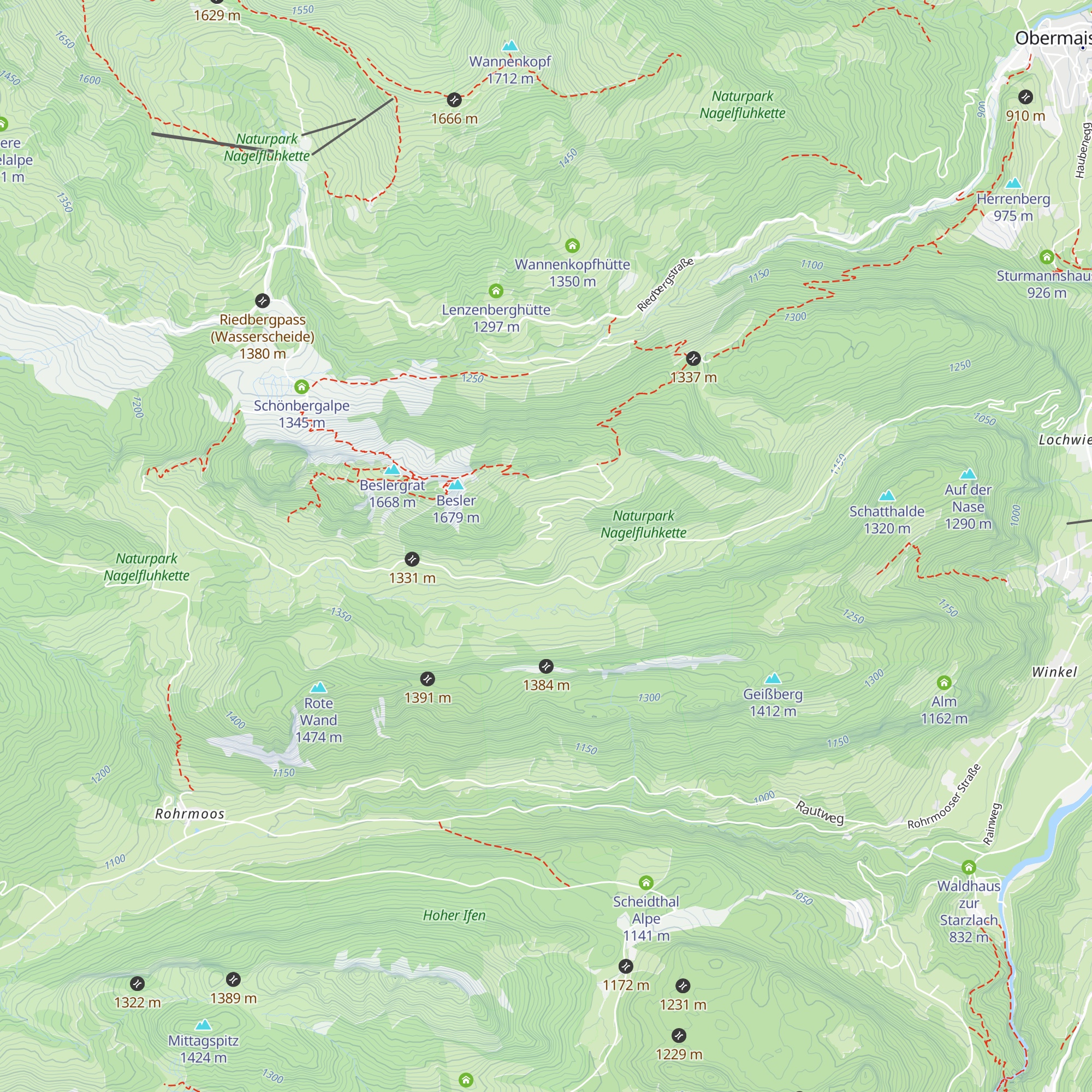 Mittlere Gundalpe map