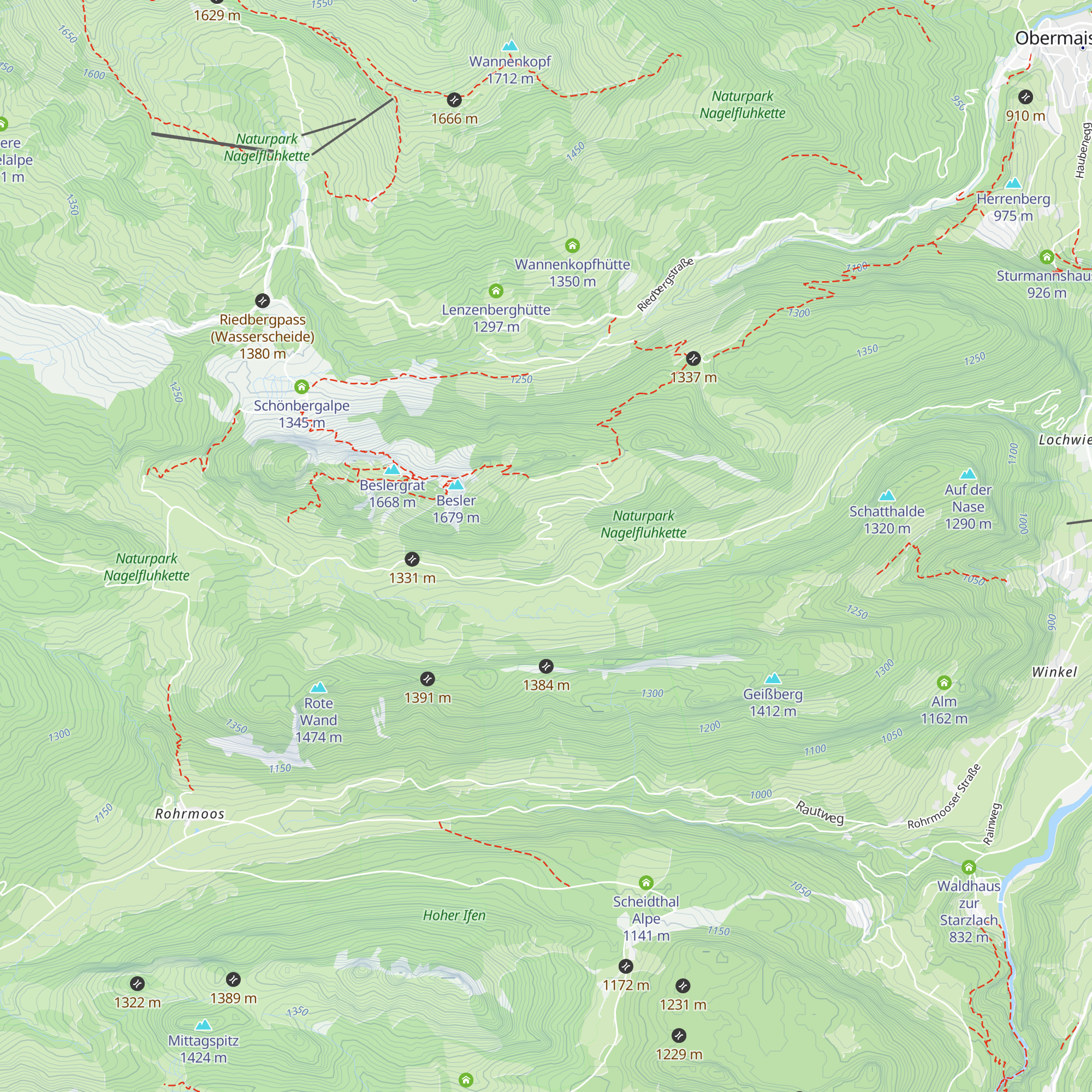 Mittlere Gundalpe map