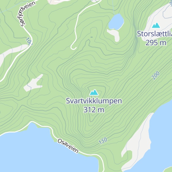 Map of Solrenningsklumpen