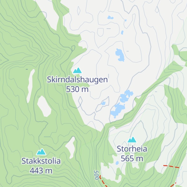 Map of Skirndalshåmmåran