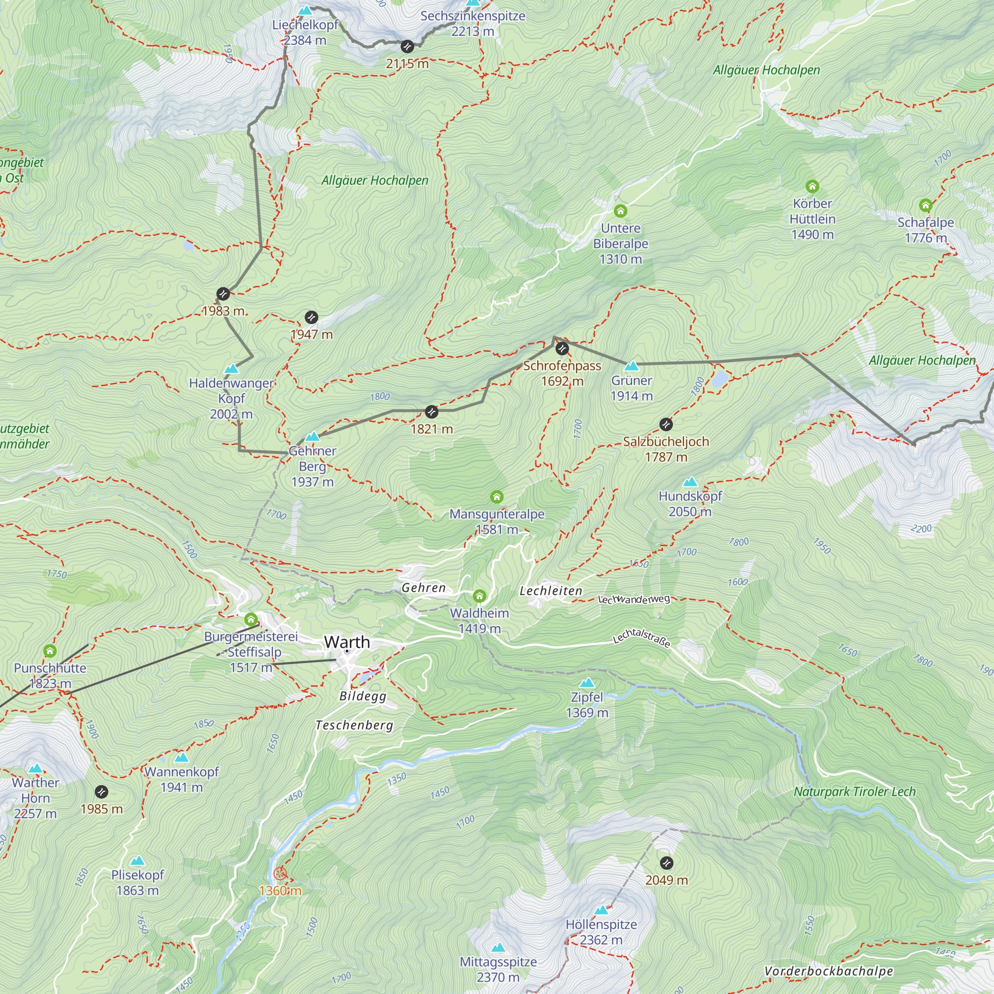 Mansgunteralpe map