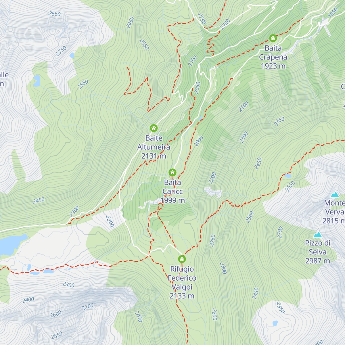 Baita Caricc map